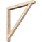 Ekena Millwork Traditional Craftsman Smooth Bracket w/ Offset Brace, Douglas Fir, 5 1/2"W x 48"D x 48"H BKT0604X48X48TRA04SDF - alternate 1